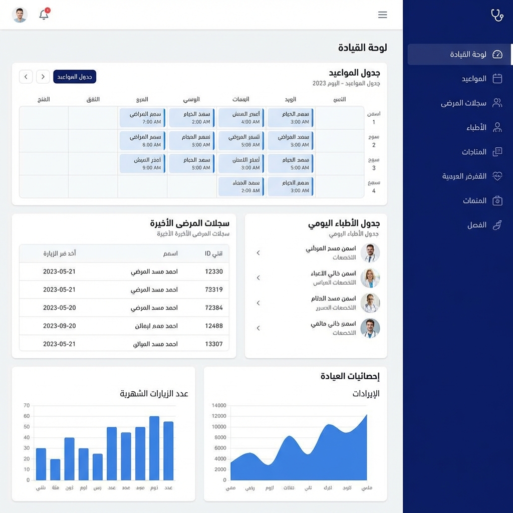 نظام ERP لإدارة العيادات